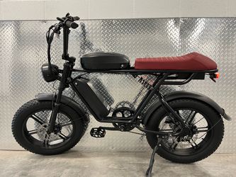 NEW 750W Dual Battery Long Seat S1 Scrambler Bench Seat, 35-39mph, Speed Lock Out,  30-75 miles range