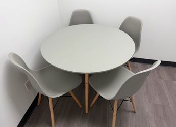 5-Piece Dining Set, Table & Chair Set for Home, Apartment w/ 4 Chairs