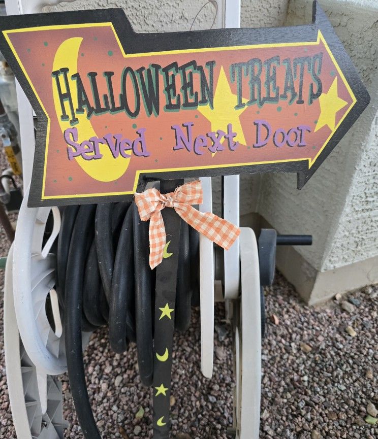 "Treats Next Door" Yard Sign