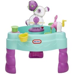 New Little Tikes FOAMO 3-in-1 Water Table. Item is new in box. Designed for 2+ years. Main table piece is light blue. Other parts are in purpl