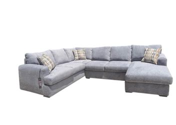 🇺🇸 BRAND NEW American-Made Gray U-Shaped Sectional – FREE RDU Delivery – $950 🛋️