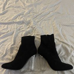Clear Heel Boot 