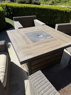 Outdoor furniture and fair place
