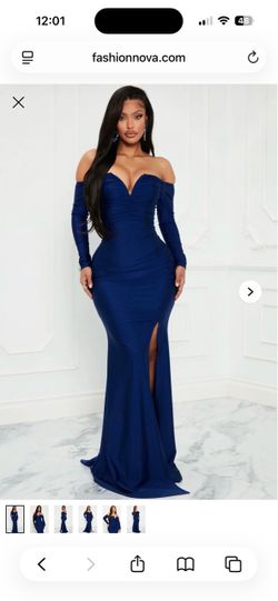 Blue maxi dress
