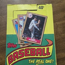 1987 Topps wax box