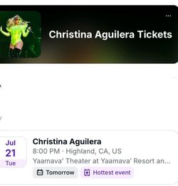Christina Aguilera Tickets