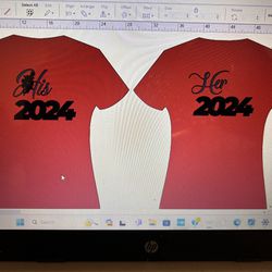 His & Hers 2024 Valentine’s Day Couple T Shirts