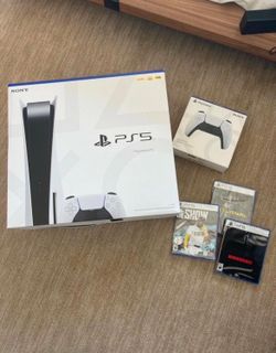 Brand New Sony Huge Disc Version Games + Controller