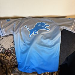 Size Medium Lions Jersey Blue And Grey 