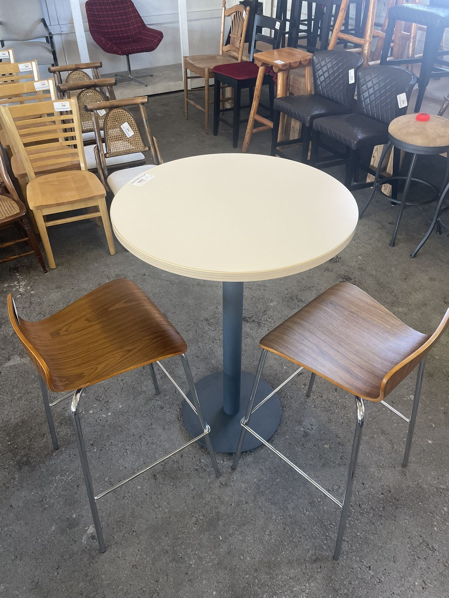 Small Industrial Grade Pub Height Table (stools sold separately)