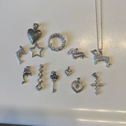  Sterling Silver Necklace Pendants