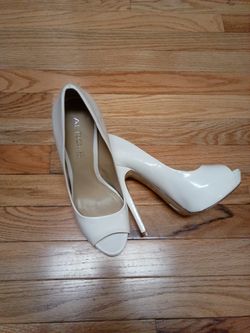 White Aldo high heel shoes