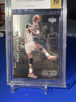 1998-99 Upper Deck Black Diamond Michael Jordan #1 HOF Chicago Bulls 