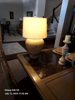 Antique Lamp With Shade