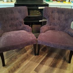 Pair Of Purple Chairs