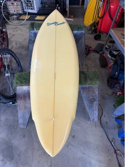 Vintage Single Fin South Coast Surfboard