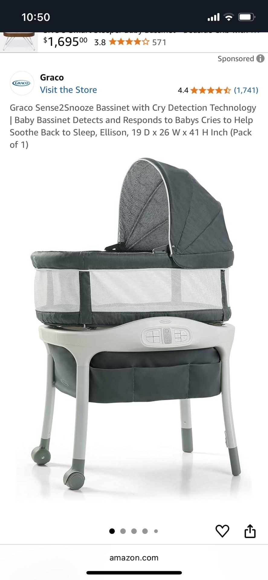 Graco Sense2Snooze Bassinet