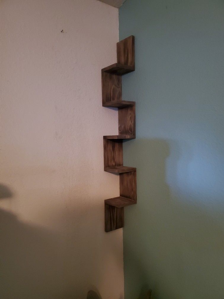 Rustic Corner Shelf