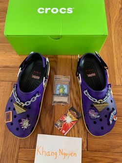 Crocs Yu-Gi-Oh! Yami Yugi Classic Clog Size 9 with Promo Card 213589-90H