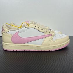 Air Jordan 1 Low White Pink Sneakers