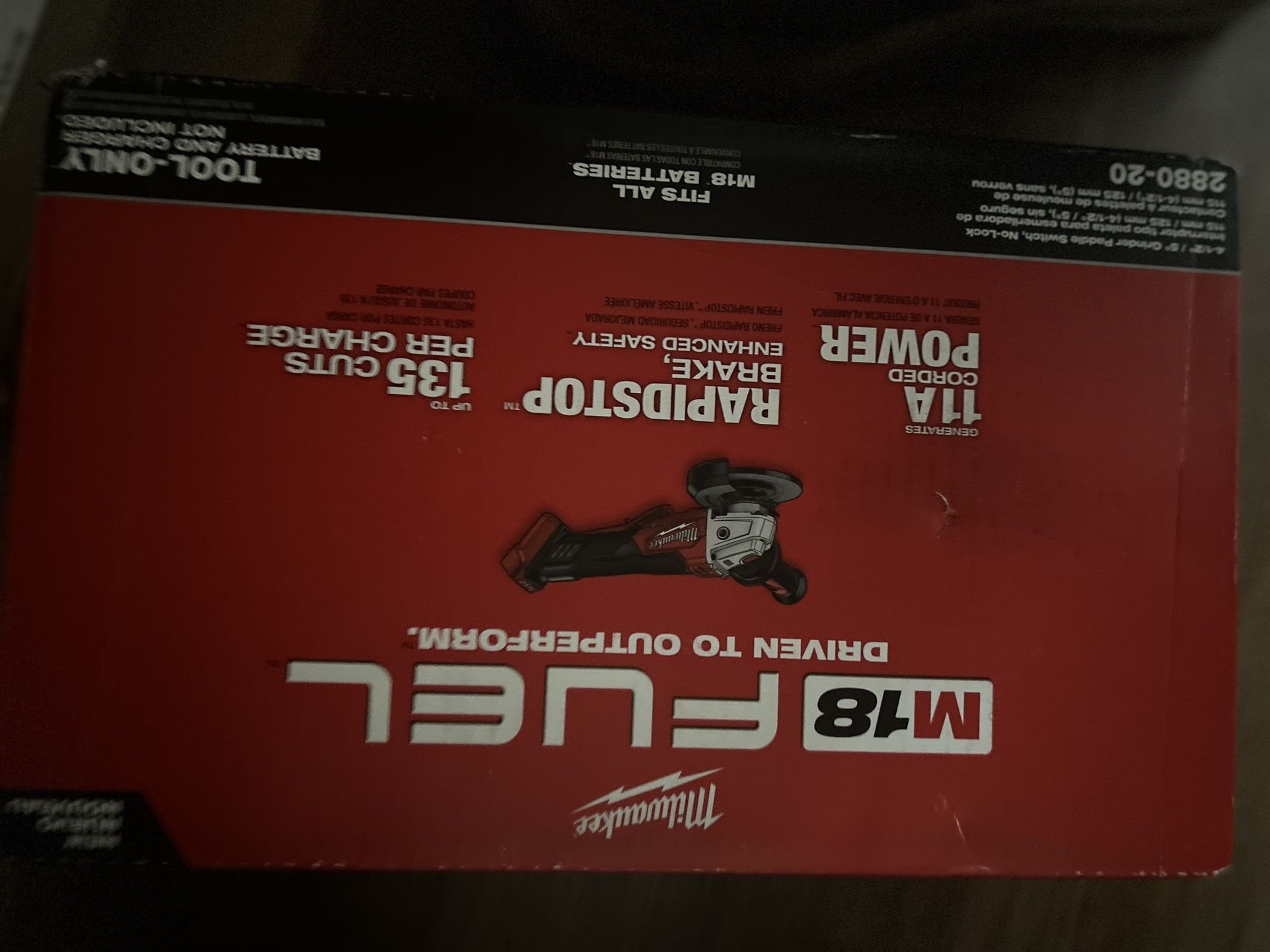 Milwaukee M18 Fuel 4 1/2-5” Angle Grinder