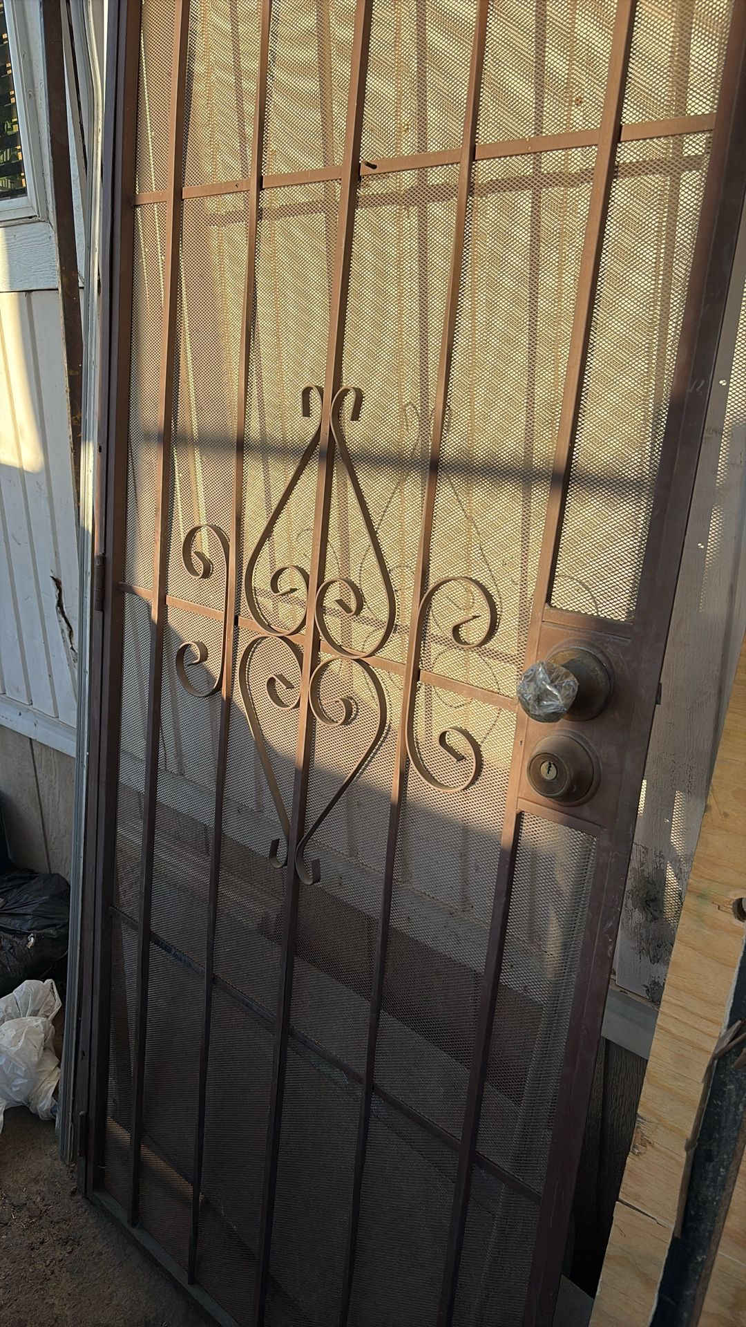 Metal. Door