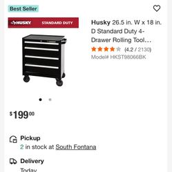 3 husky tool boxes. 