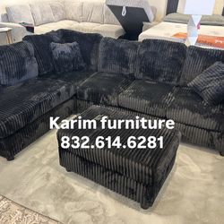 NEW COUCH ( FREE OTTOMAN) 