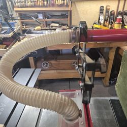 Psi Woodworking Table saw dust hood and arm