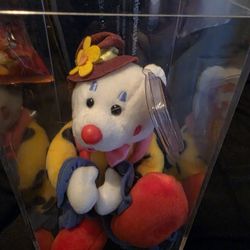 Beanie Baby Juggles The  Clown In Mint Condition 