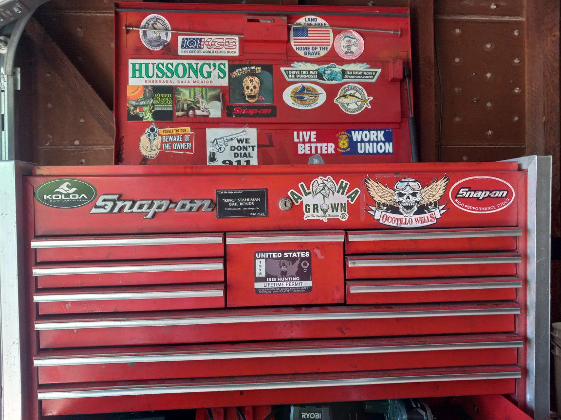 Snap on Tool Boxes and Pneumatic Tools