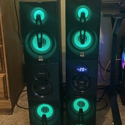 Altec Lansing Party Duo Tower Speakers
