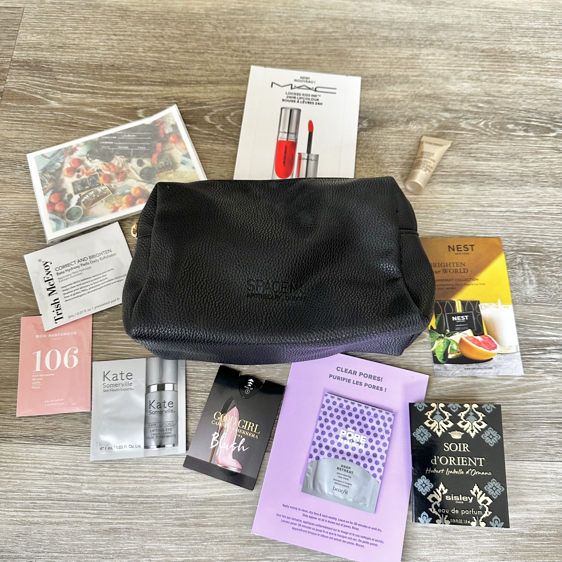 Space NK Cosmetic Bag With 10 Samples