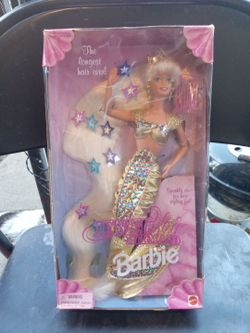 Vintage Jewel Hair Mermaid Barbie Doll in Box