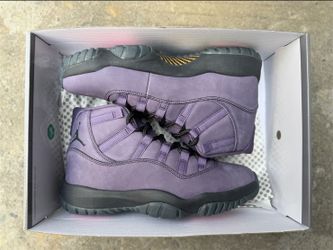 Air Jordan 11 Purple Suede Sneakers