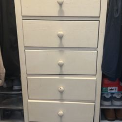 Tall dresser drawer with a jewelry box / mirror on top 