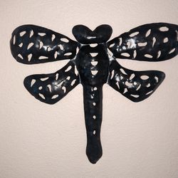 Large Metal Dragonfly Hanging Yard Decoration