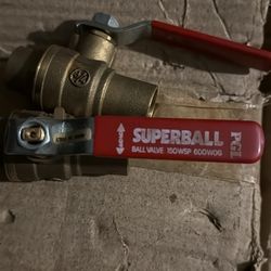 Ball Vowels Three-Quarter Inch Brass New Three-Quarter Inch