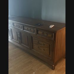 Vintage Real Wood Dresser 