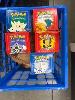 5 Old unopened Pokémon cards 23k gold plated