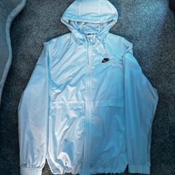 White Nike Rain Coat