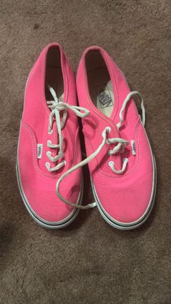 Vans kids hot pink size 4