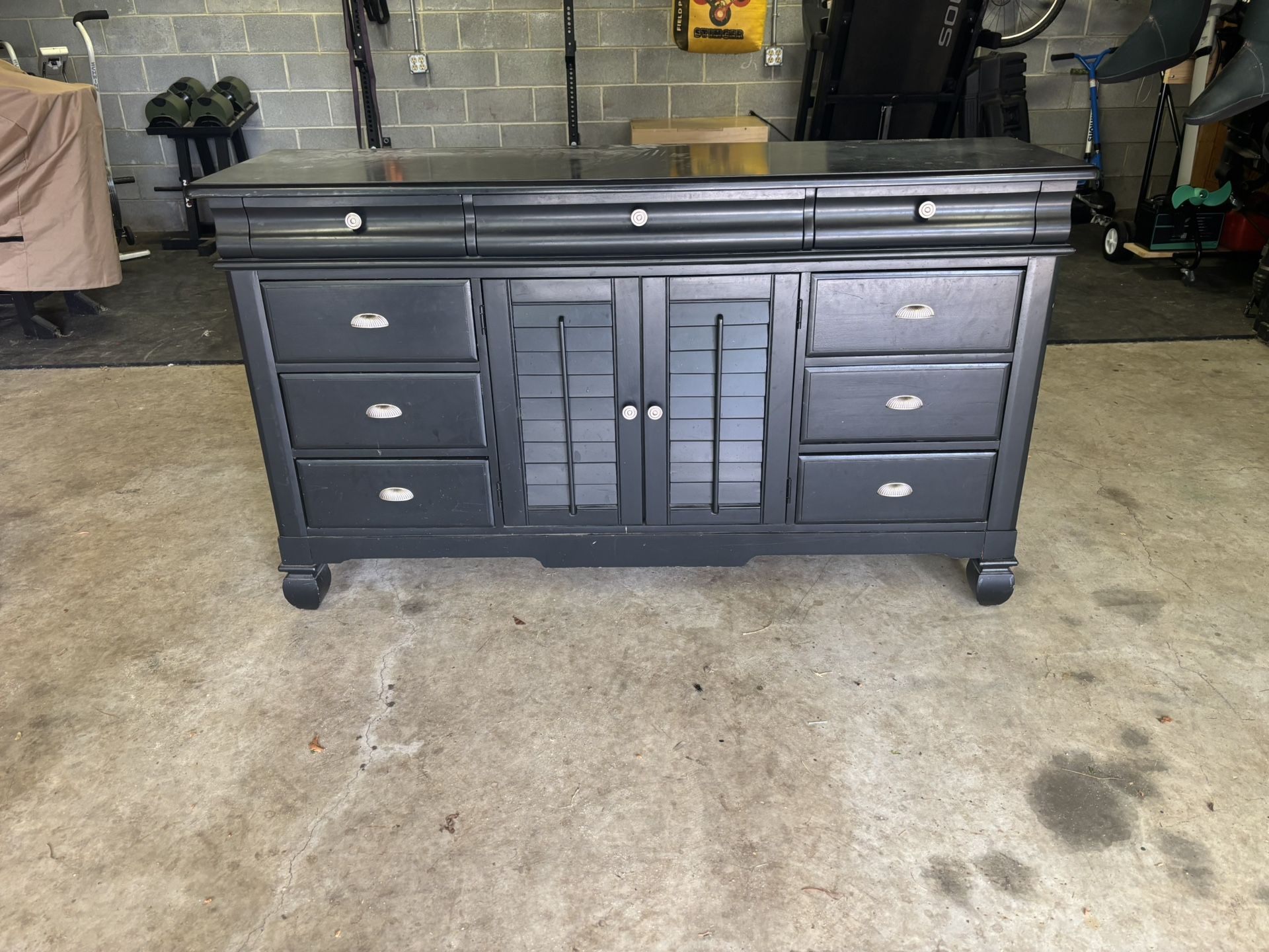 Black Dresser And Bed Frame
