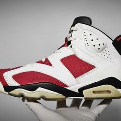 2014 Nike Air Jordan 6 Retro Carmine US Mens Size 11.5 Rare Vintage VI Inf