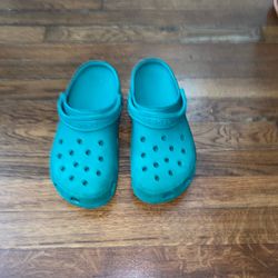 ADULT CROCS Clog Comfort Slip-On Shoes TEAL TURQUOISE size men’s 10 women’s 12 must pick up
