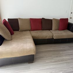 Sectional Couch with Chaise – $350 (Torrance) 
