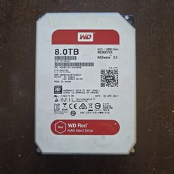 Western Digital Red 8TB NAS Internal SATA Hard Drive WD HDD 7200rpm 128MB Cache WD80EFZX