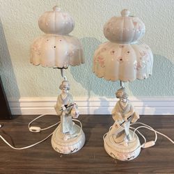 Japanese Porcelain Lamps (Set Of 2)