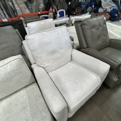 Fabric White Armchair From Costco