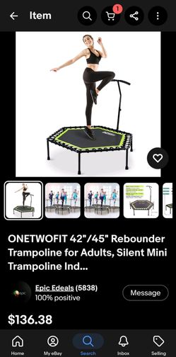 One Two Fit Trampoline Yellow